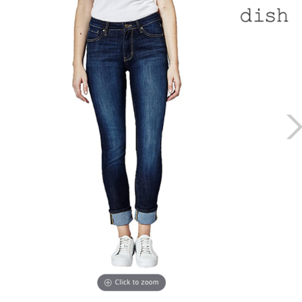 dish Women's Performance Denim Straight and Narrow Jean, Size 28/32